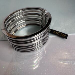 nOir Jewelry | Silver Bangle Bracelet | NWT